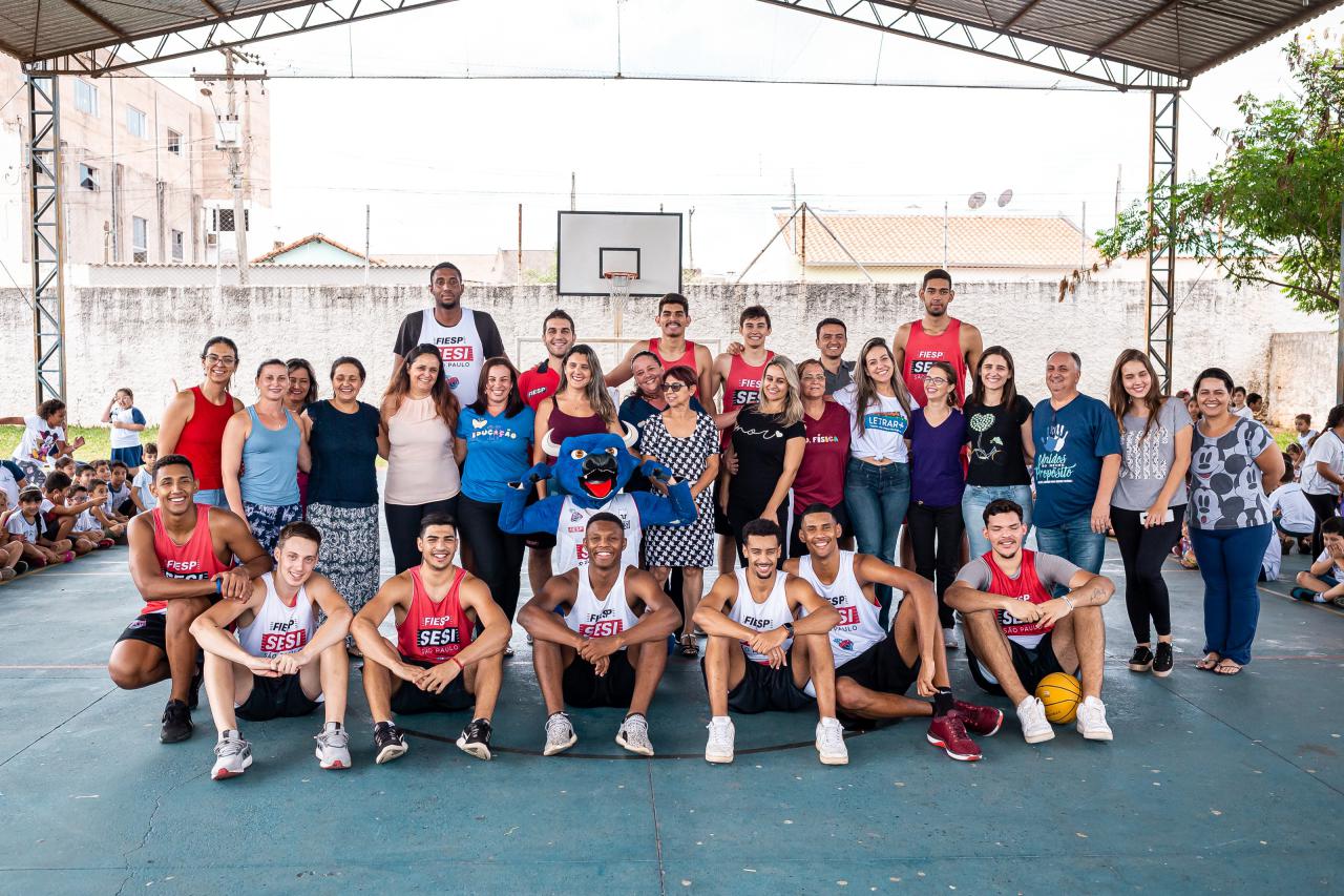 Sesi Franca Basquete realiza festa de encerramento 2019 do projeto "Amigos da Escola"