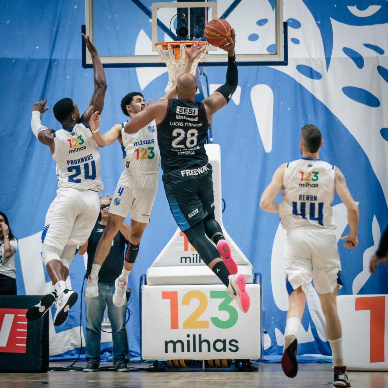 Sesi Franca vence o 123 Minas e abre 2 a 1 pela semifinal do NBB