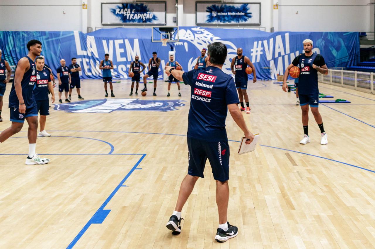 Sesi Franca enfrenta o 123 Minas pelo jogo 3 de semifinal do NBB