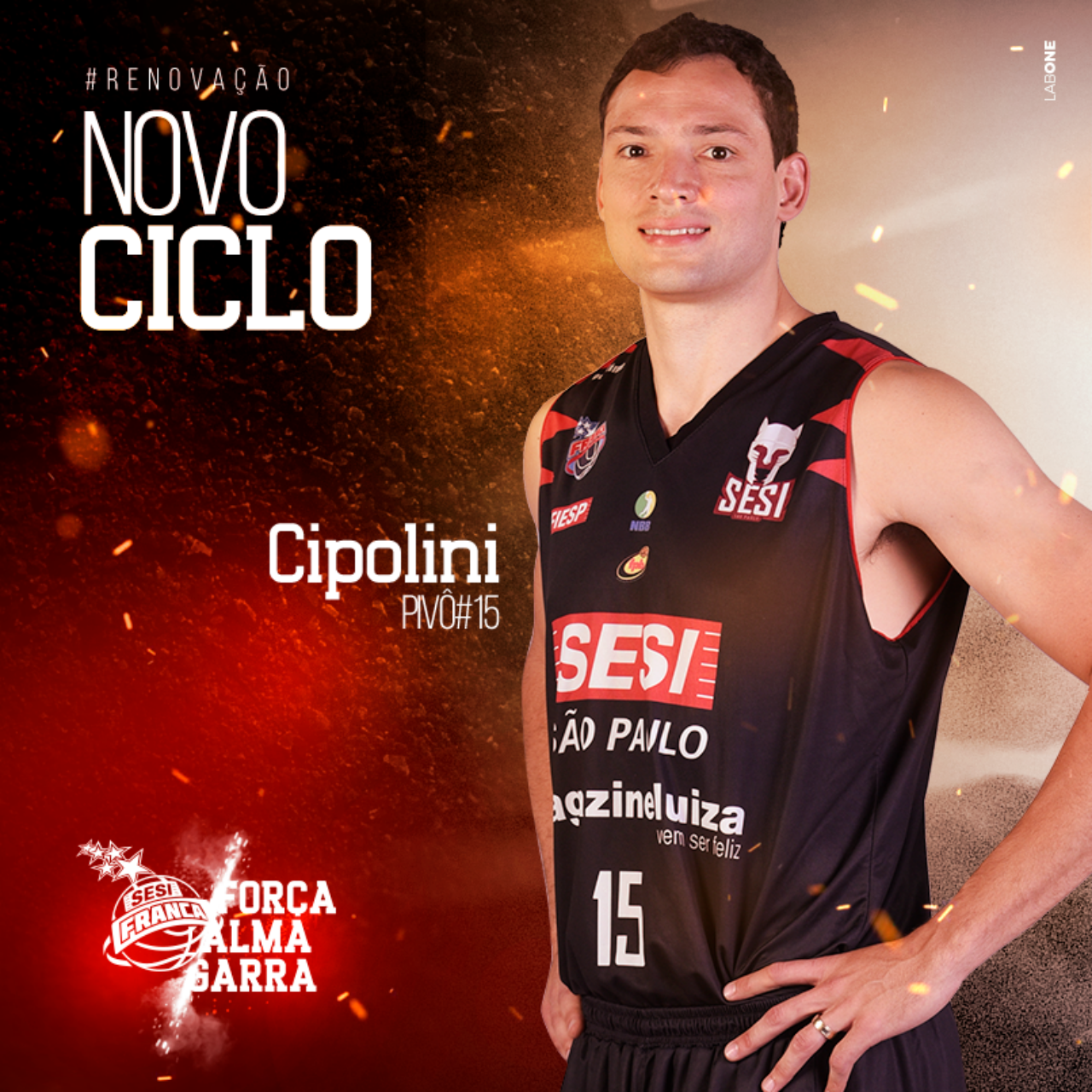 Lucas Cipolini permanece no Sesi Franca Basquete